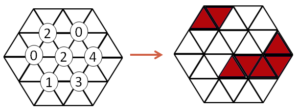 Acertijo hexagonos buscaminas 1