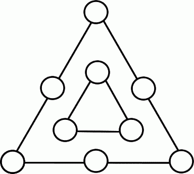 Coloca numeros en los triangulos 2