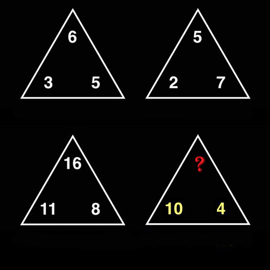 Completa el triangulo 3 1