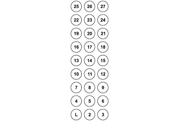 El panel numerico del ascensor 1