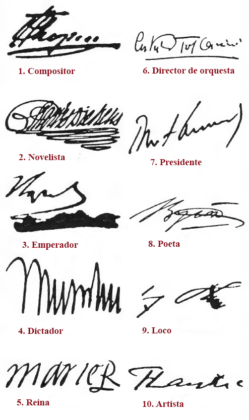 Firmas manuscritas 1