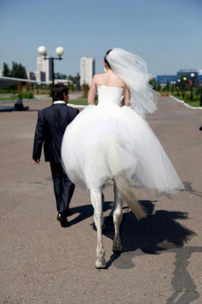 Fotografia creativa la novia caballo 1