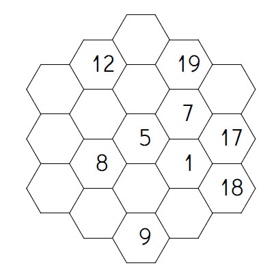 Hexagonos magicos 1