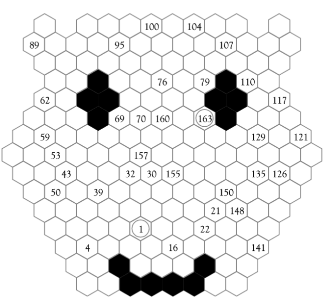 Hidato puzzle numerico 4