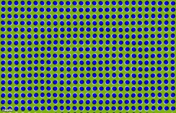 Ilusion optica imagen estatica que parece que se mueve 2