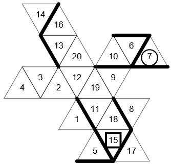 Laberinto en un icosaedro 1