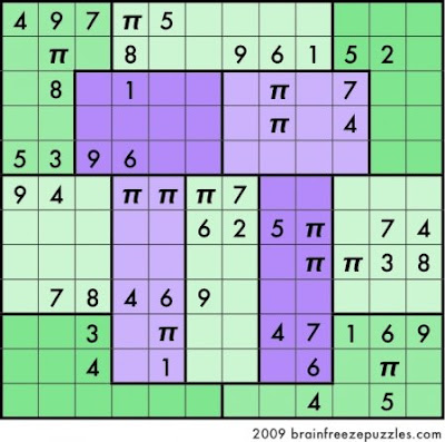 Pi sudoku puzzle 2