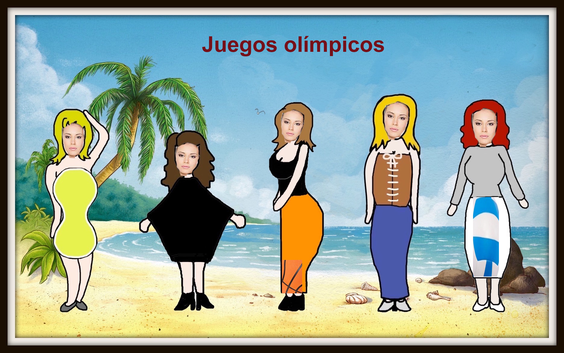 Vestidos olimpicos acertijo 1