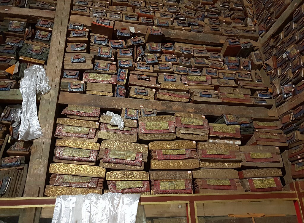 La biblioteca tibetana del Monasterio de Sakya