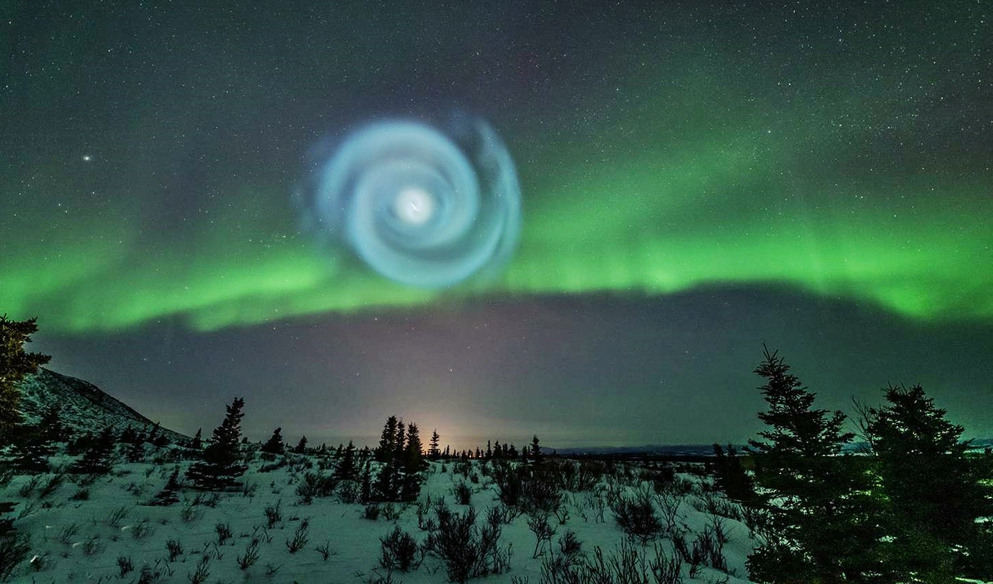 Curiosidades la espiral azul en el cielo de alaska 1