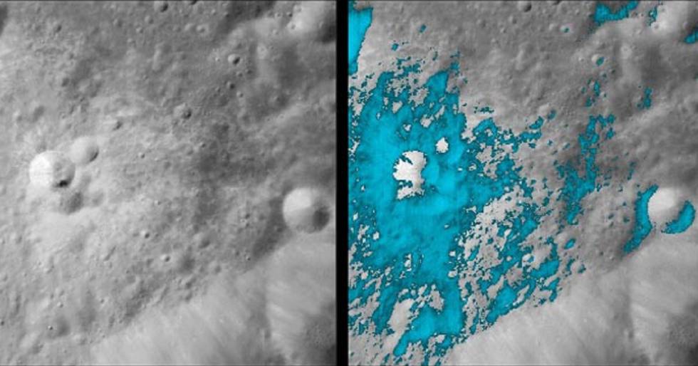 La reacción que podría generar agua en la Luna