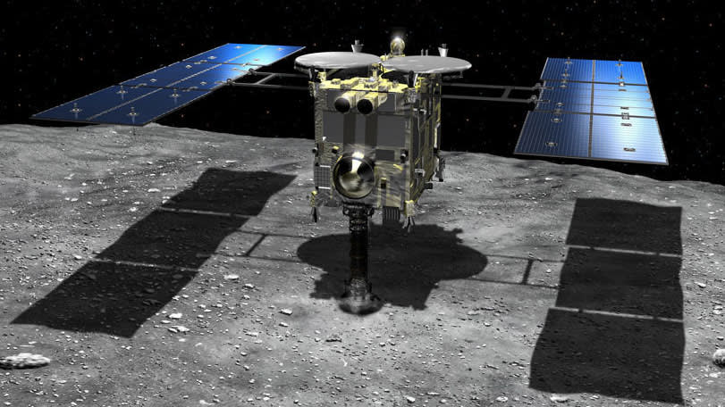 Ciencia la sonda japonesa hayabusa2 logra disparar a un asteroide 1