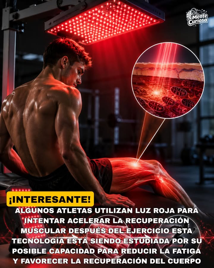 🚨🔴💡😳 ALGUNOS ATLETAS Y CLÍNICAS UTILIZAN LUZ ROJA PARA INTENTAR ACELERAR LA RECUPERACIÓN MUSCULAR