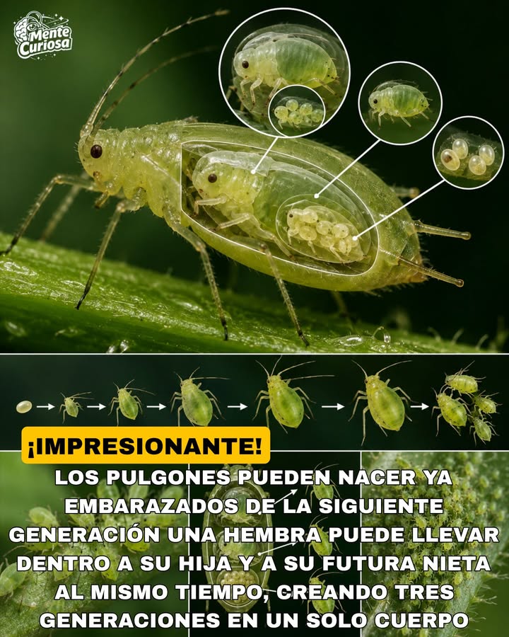 🚨🐜😳🧬 EXISTE UN INSECTO CUYAS HEMBRAS PUEDEN NACER YA EMBARAZADAS DE LA SIGUIENTE GENERACIÓN