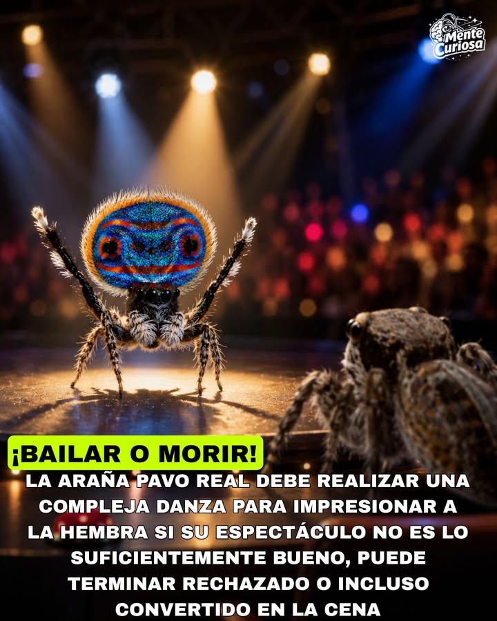 🚨🕷️💃😳 EXISTE UNA ARAÑA QUE DEBE REALIZAR UNA COMPLEJA DANZA PARA CONQUISTAR A UNA HEMBRA Y EVITAR SER DEVORADA