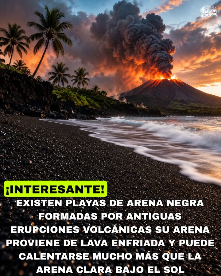 🚨🏖️⚫😳 EXISTEN PLAYAS DE ARENA NEGRA QUE NO OBTIENEN SU COLOR DE SUCIEDAD NI CONTAMINACIÓN