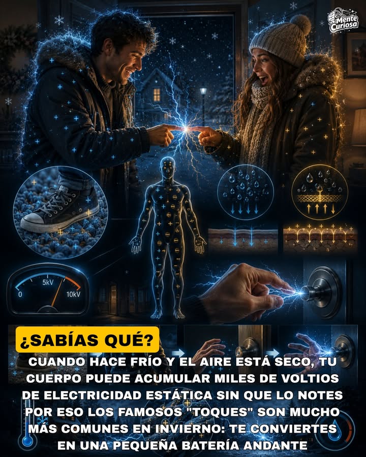 🚨⚡🥶😳 EN INVIERNO ES MÁS COMÚN RECIBIR "TOQUES" AL TOCAR OBJETOS METÁLICOS O A OTRAS PERSONAS