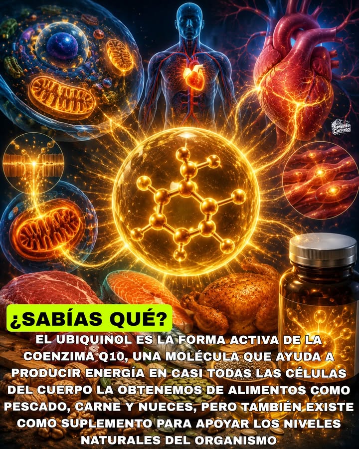 🚨⚡🫀😳 EL UBIQUINOL ES TAN IMPORTANTE PARA TUS CÉLULAS QUE SIN ÉL SERÍA IMPOSIBLE PRODUCIR GRAN PARTE DE LA ENERGÍA QUE NECESITA T...