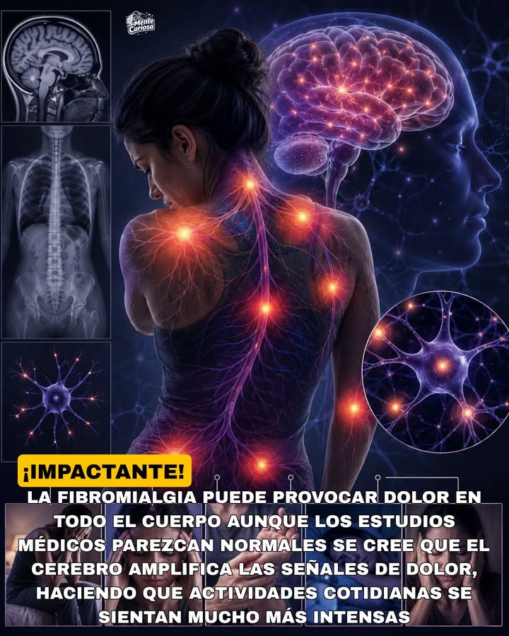 🚨🧠⚡😳 LA FIBROMIALGIA PUEDE PROVOCAR DOLOR EN TODO EL CUERPO SIN QUE EXISTA UNA LESIÓN VISIBLE EN LOS MÚSCULOS O LOS HUESOS
