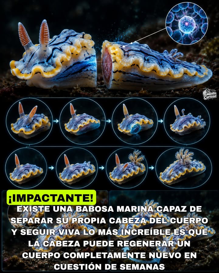 🚨🧬🐛😳 EXISTE UN ANIMAL QUE PUEDE SOBREVIVIR DESPUÉS DE PERDER SU CABEZA