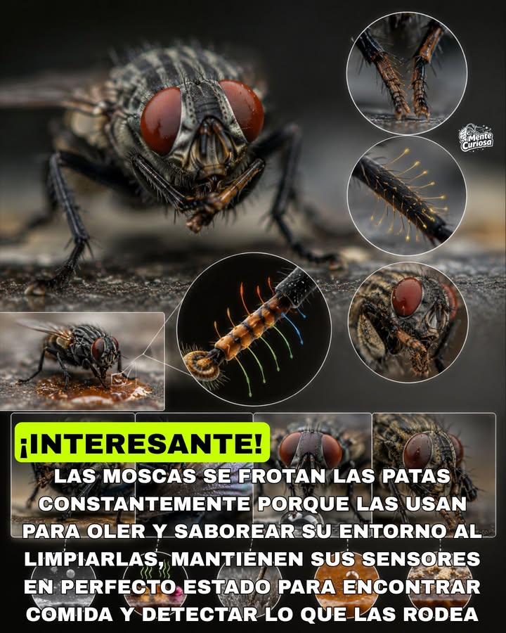 🚨🪰🧼😳 LAS MOSCAS SE FROTAN LAS PATAS COMO SI ESTUVIERAN TRAMANDO ALGO