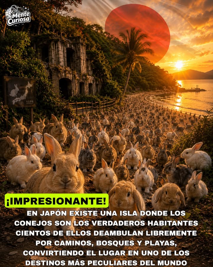 🚨🐇🏝️😳 EXISTE UNA ISLA EN JAPÓN DONDE LOS CONEJOS SUPERAN POR MUCHO A LOS HUMANOS