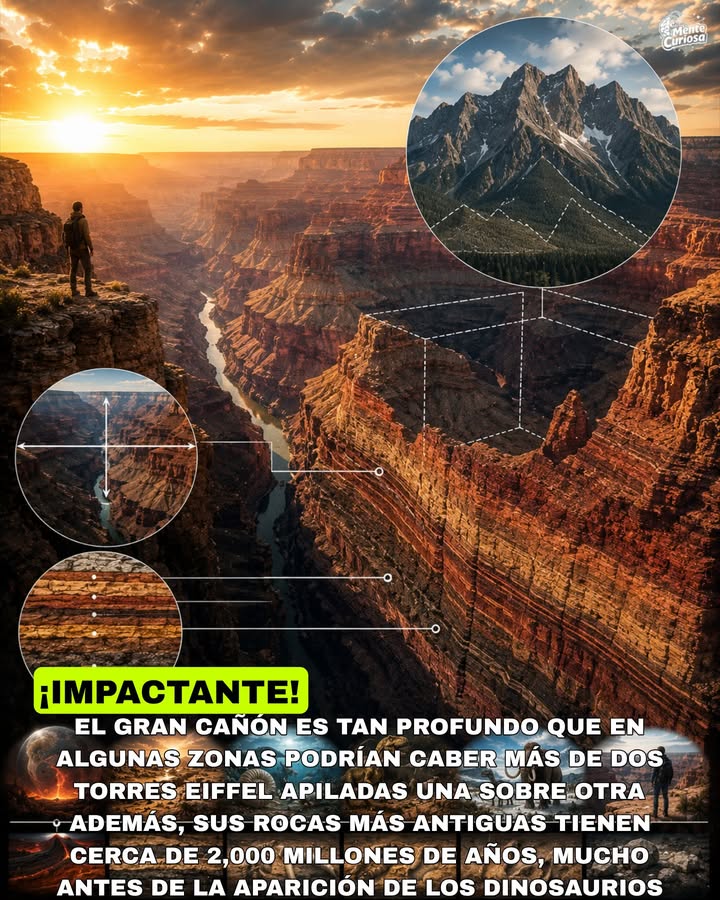 🚨🏜️😳 EL GRAN CAÑÓN ES TAN ENORME QUE PODRÍA ALBERGAR MONTAÑAS ENTERAS EN SU INTERIOR