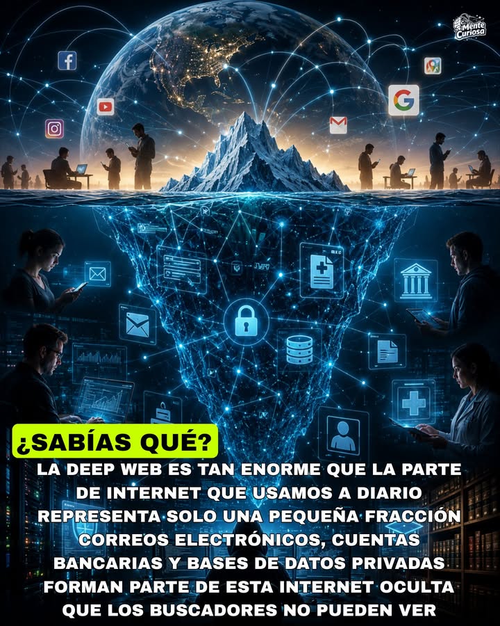 🚨🌐😳 LA DEEP WEB ES MILES DE VECES MÁS GRANDE QUE LA PARTE DE INTERNET QUE USAMOS A DIARIO
