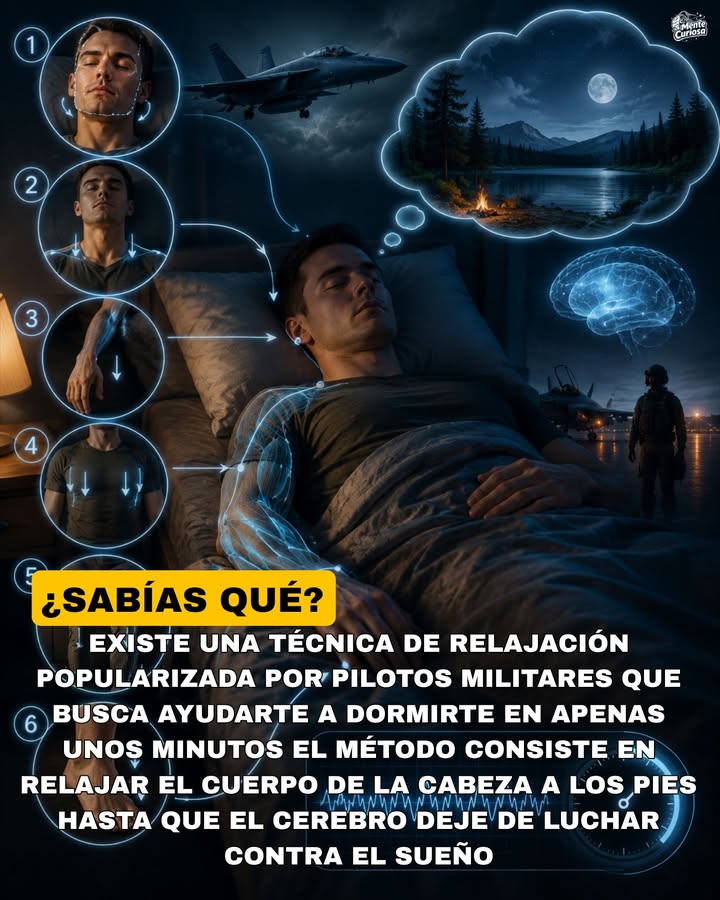 🚨😴⏱️😳 EXISTE UN TRUCO UTILIZADO POR ALGUNOS PILOTOS MILITARES QUE PUEDE AYUDARTE A DORMIRTE MÁS RÁPIDO