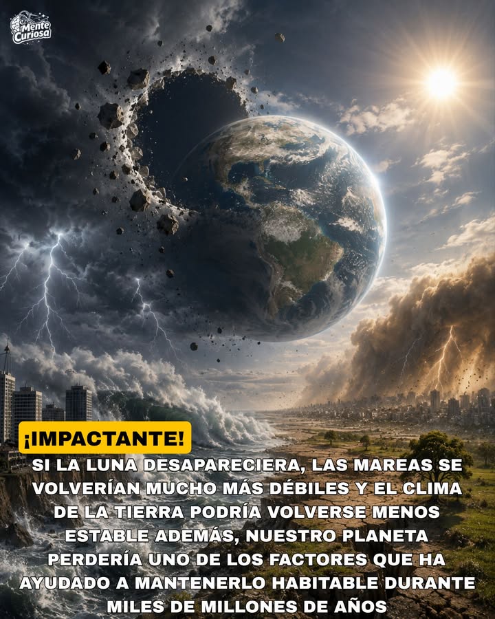 🚨🌕🌍😳 SI LA LUNA DESAPARECIERA, LA TIERRA NO SERÍA EL MISMO PLANETA