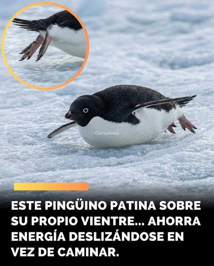 In the vast icy expanses of Antarctica, a colony of penguins slowly moves across the ice in search of the ocean