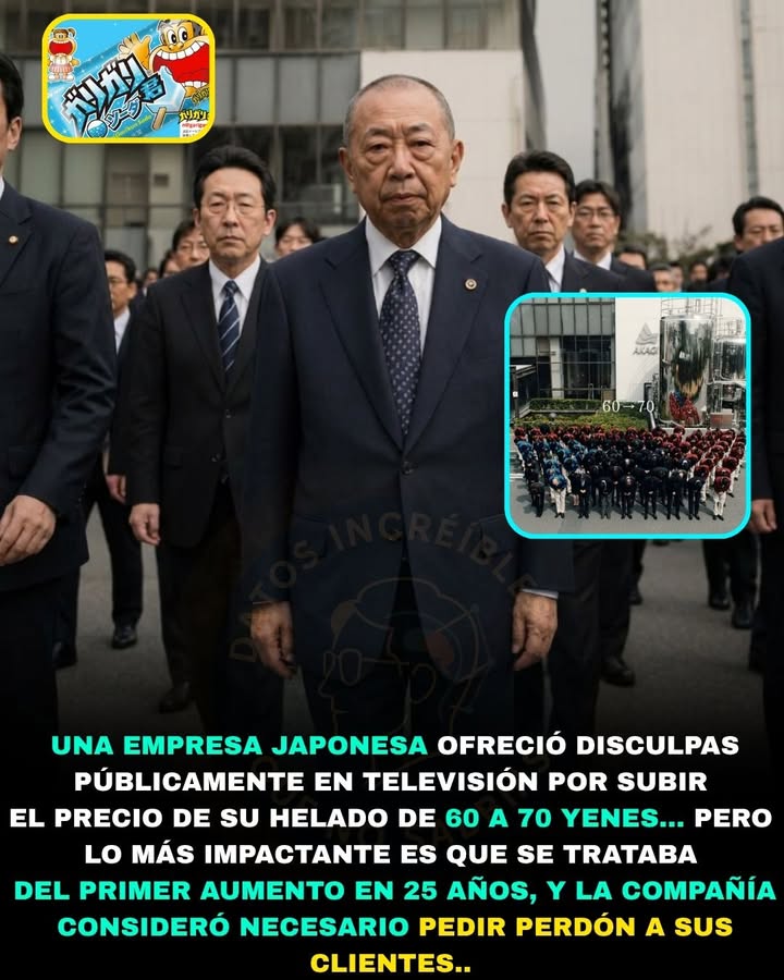 🍦🇯🇵🚨 UNA EMPRESA JAPONESA PIDIÓ PERDÓN EN TELEVISIÓN… POR SUBIR EL PRECIO DE UN HELADO
