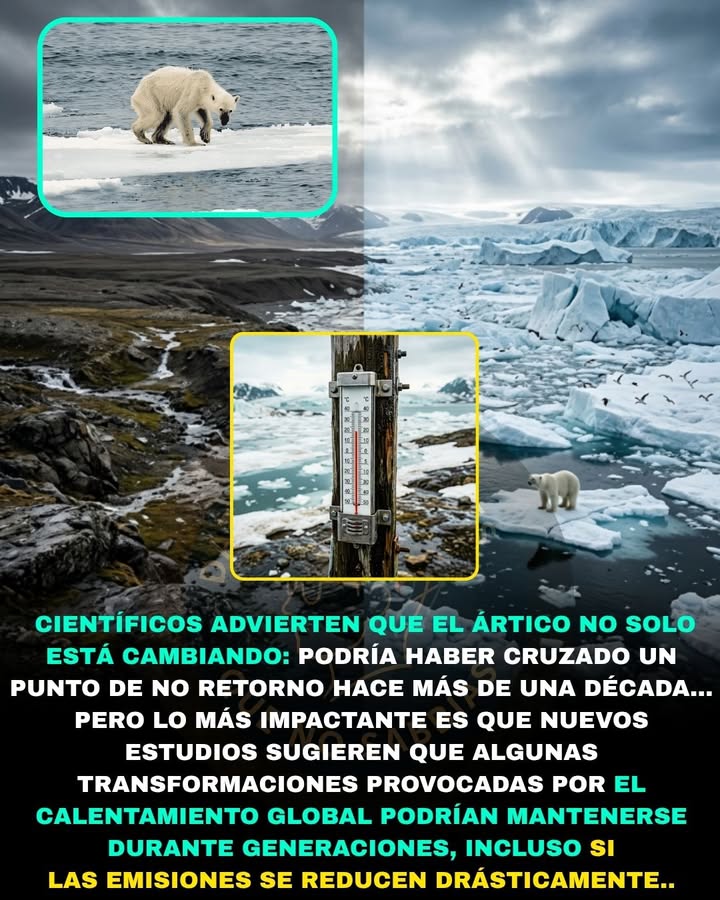 🧊🌍🚨 EL OCÉANO ÁRTICO PODRÍA HABER CRUZADO UN PUNTO DE INFLEXIÓN… Y LOS CIENTÍFICOS DICEN QUE OCURRIÓ HACE AÑOS