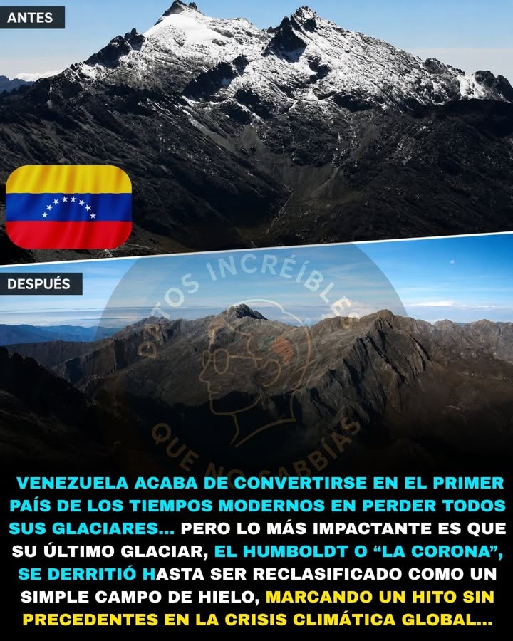 🧊🌎🚨 VENEZUELA PERDIÓ SU ÚLTIMO GLACIAR… Y LOS CIENTÍFICOS DICEN QUE ES UNA ADVERTENCIA PARA TODO EL PLANETA
