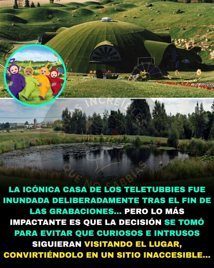 🏡🌊🚨 LA CASA DE LOS TELETUBBIES DESAPARECIÓ BAJO EL AGUA… Y EL MOTIVO SORPRENDIÓ A MILES DE FANS
