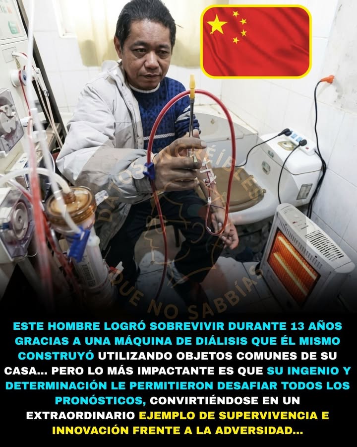 💉⚙️🚨 NO PODÍA PAGAR EL TRATAMIENTO QUE LO MANTENÍA CON VIDA… ASÍ QUE CONSTRUYÓ SU PROPIA MÁQUINA