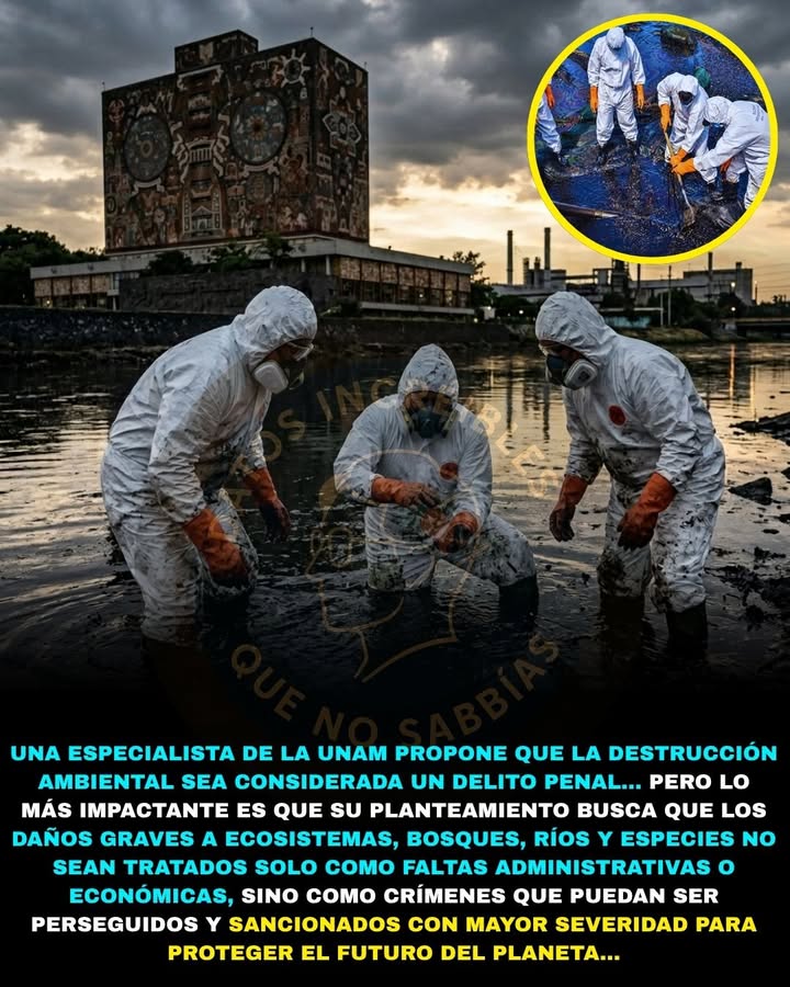 💀🌎⚖️🚨 PROPONEN QUE DESTRUIR GRAVEMENTE EL MEDIO AMBIENTE SEA UN DELITO PENAL EN MÉXICO