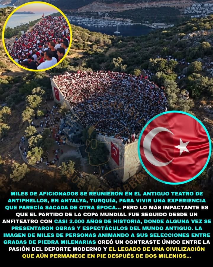 🏛️⚽🌊 UN TEATRO CONSTRUIDO HACE DOS MIL AÑOS VOLVIÓ A LLENARSE