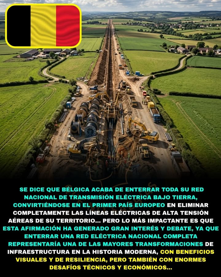 ⚡🇧🇪🚨 BÉLGICA ESTÁ ESCONDIENDO PARTE DE SU RED ELÉCTRICA BAJO TIERRA… Y PODRÍA CAMBIAR EL FUTURO DE LA ENERGÍA