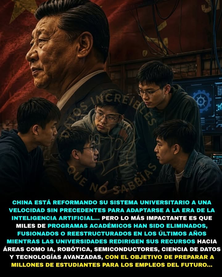 🇨🇳🚨 CHINA ACABA DE ELIMINAR MÁS DE 12.000 CARRERAS UNIVERSITARIAS… Y SU MENSAJE AL MUNDO ES IMPACTANTE
