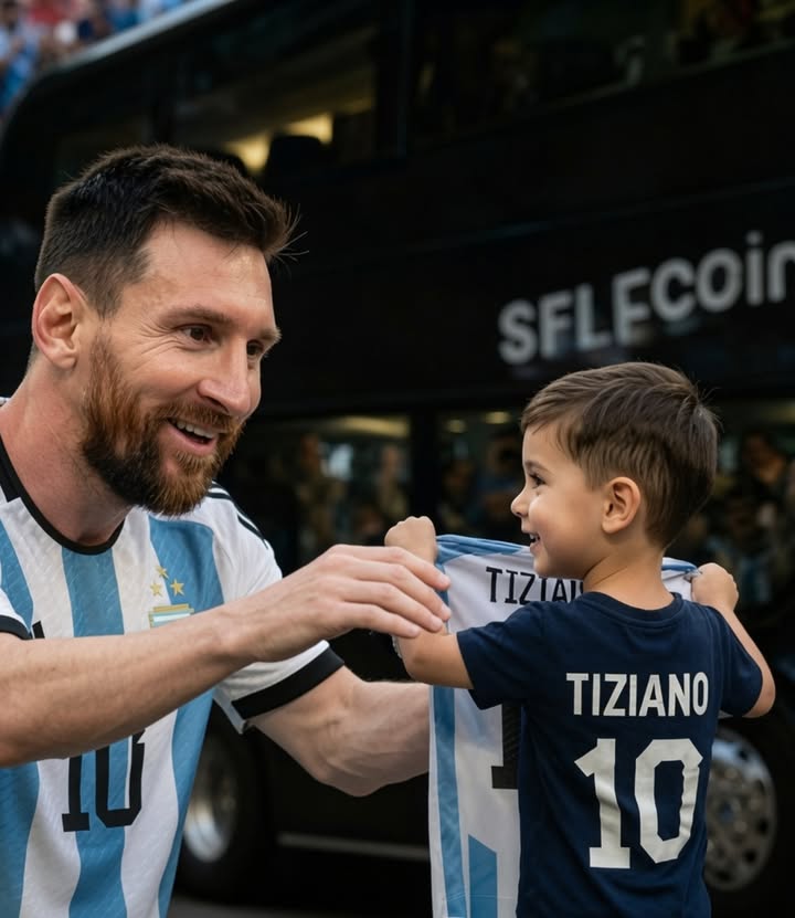 Messi lo vio llorando desde el autobús… y al día siguiente hizo lo que nadie esperaba