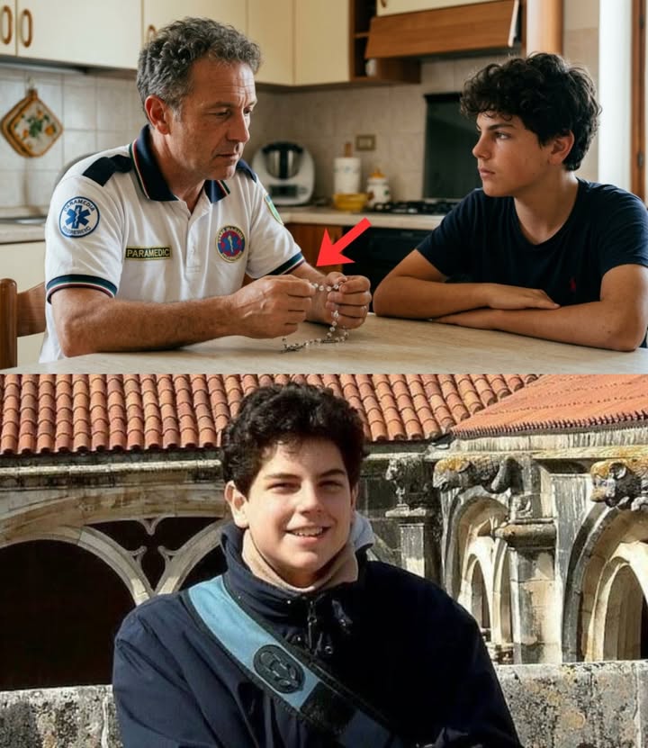 Carlo Acutis le dijo al conductor de la ambulancia: “Dile a mi madre que el rosario perdido está debajo del lado izquierdo de la...
