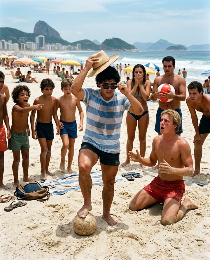 Maradona fue llamado "gordo" en una playa — 10 minutos después nadie podía creerlo