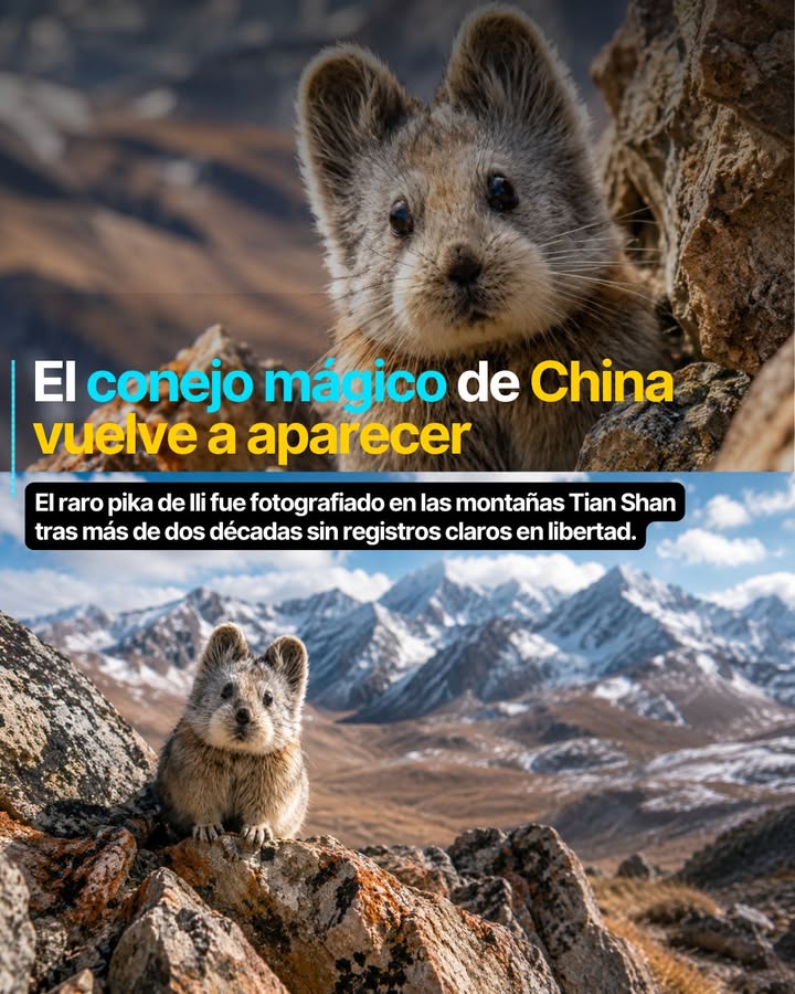 El escurridizo pika de Ili, uno de los mamíferos más raros del planeta, volvió a ser fotografiado en las montañas Tian Shan de C...
