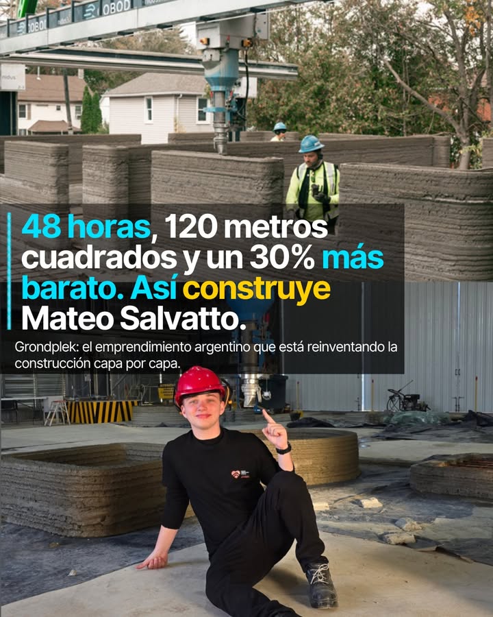 Mateo Salvatto tenía 27 años cuando decidió que construir una casa no tenía por qué destruir el planeta ni tardar meses