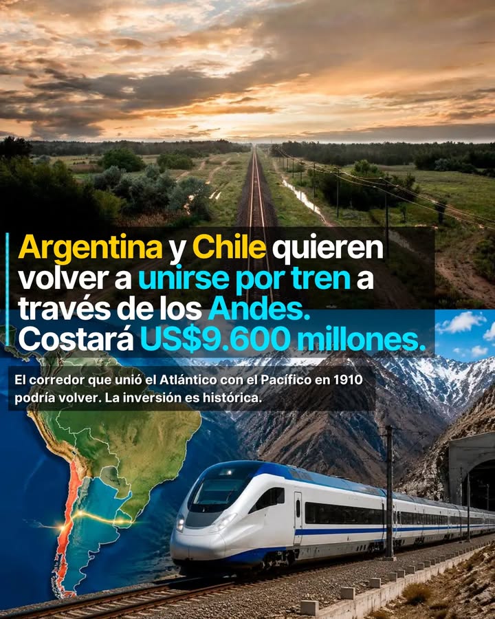 En 1910 un tren cruzaba los Andes uniendo Argentina con Chile a través de la cordillera más larga del mundo