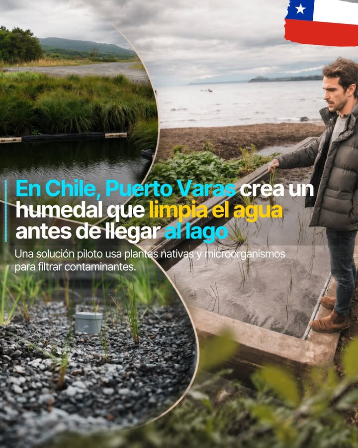 🌿 Puerto Varas apuesta por un humedal natural para limpiar el agua del Lago Llanquihue