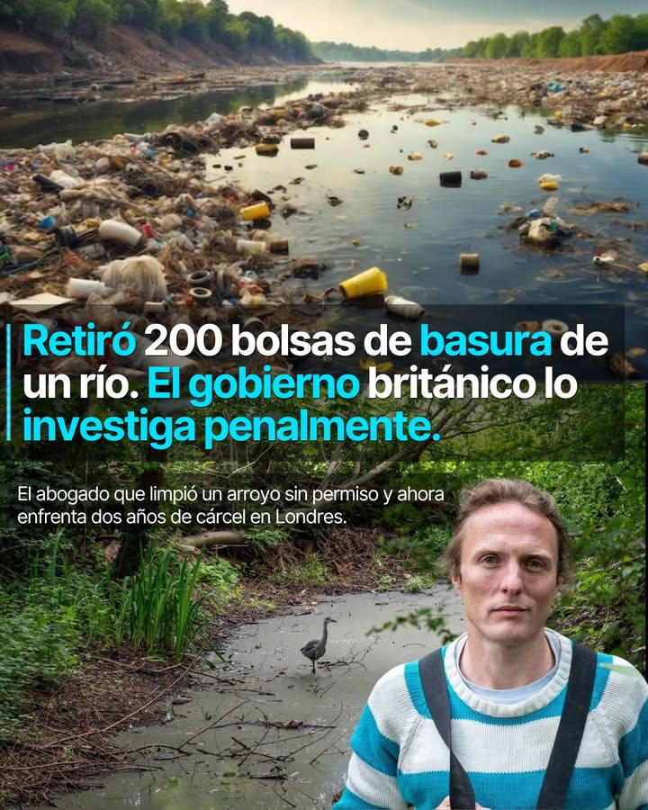 Paul Powlesland limpió un río