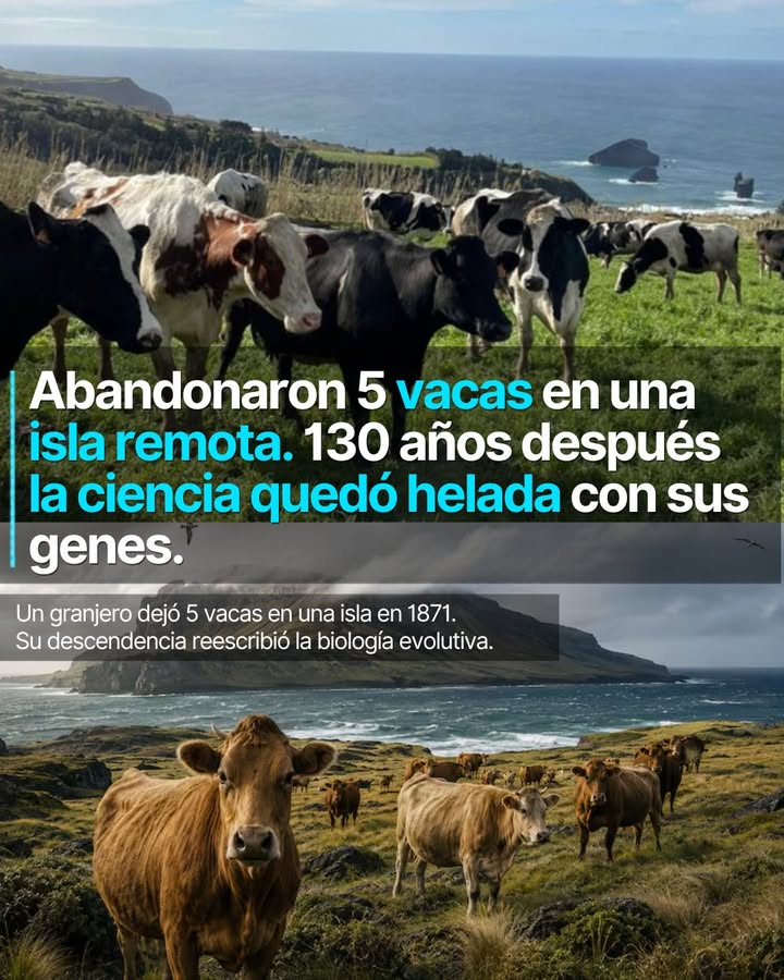 En 1871, un granjero llamado Heurtin dejó cinco vacas en una isla de 54 kilómetros cuadrados perdida en el sur del Océano Índico...