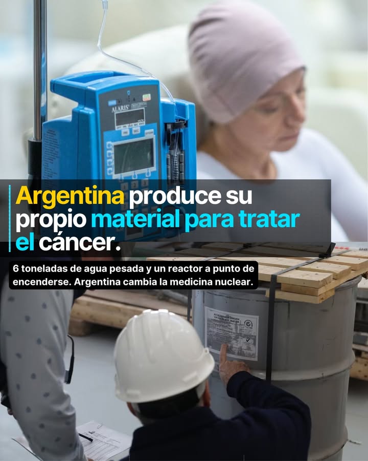 Seis toneladas de un líquido con 99,86% de pureza isotópica acaban de llegar al Centro Atómico Ezeiza en 27 tambores desde Neuqu...